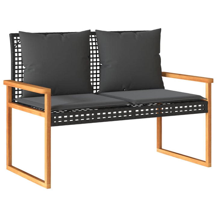 Loungegrupp För Trädgården Med Dynor 4 Delar Konstrotting