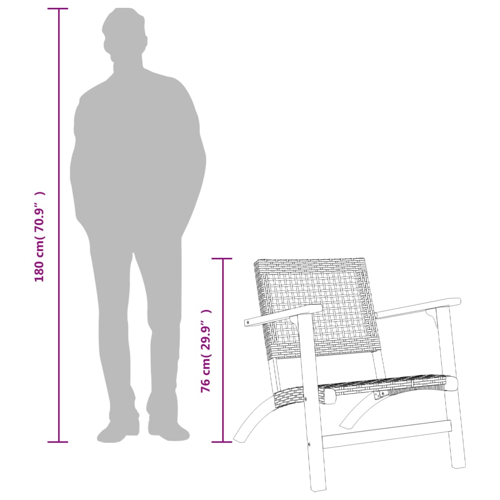 Caféset 3 Delar Konstrotting Och Massivt Akaciaträ