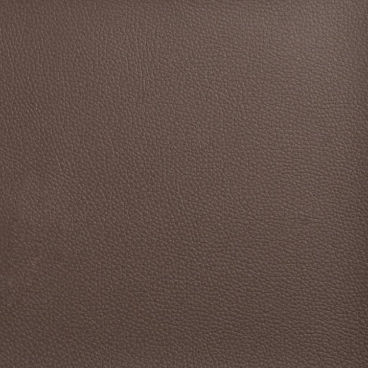 Soffgrupp Chesterfield 2 Delar Brun Konstläder