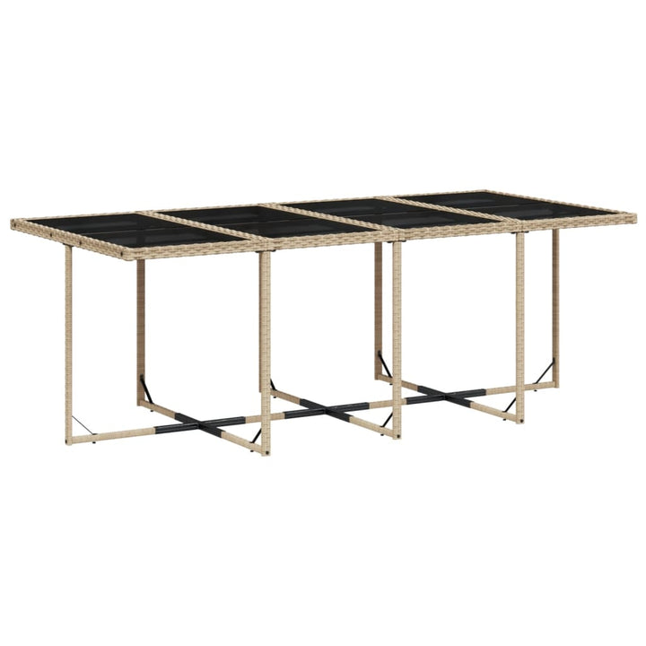 Matgrupp För Trädgården Med Dynor 13 Delar Beige Konstrotting