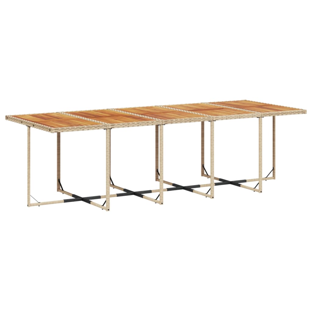 Matgrupp För Dgården Med Dynor 15 Delar Beige Konstrotting