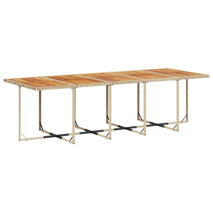 Matgrupp För Dgården Med Dynor 15 Delar Beige Konstrotting
