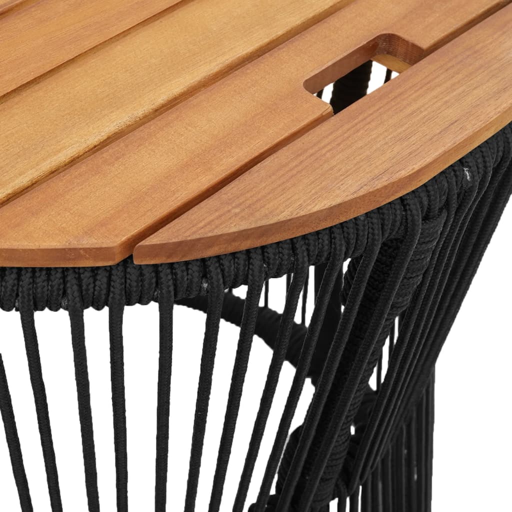 Sidobord 2 Delar Med Träskiva Konstrotting