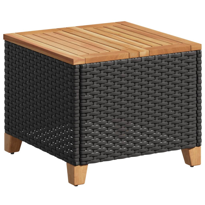 Trädgårdsbord 45X45X37 Cm Konstrotting Akaciaträ