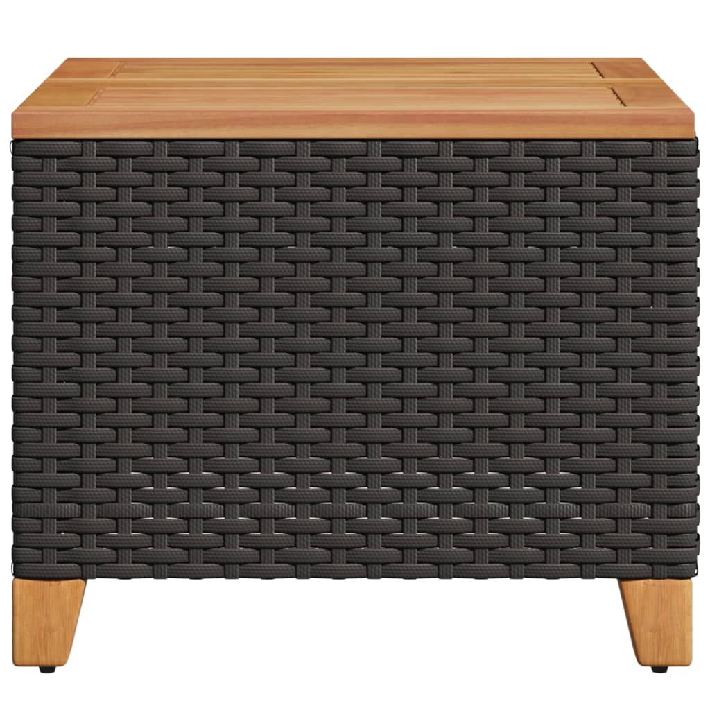 Trädgårdsbord 45X45X37 Cm Konstrotting Akaciaträ