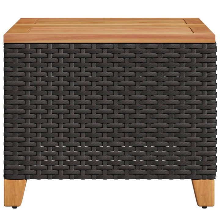 Trädgårdsbord 45X45X37 Cm Konstrotting Akaciaträ