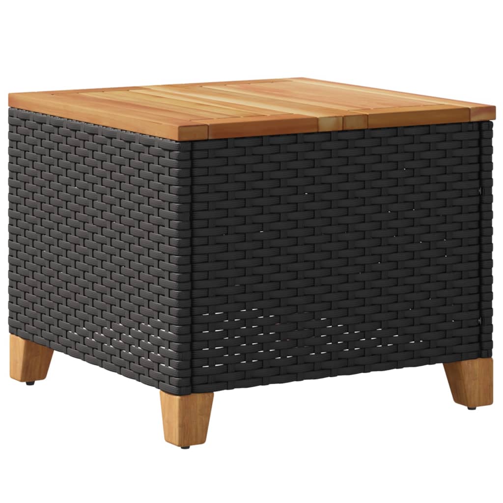 Trädgårdsbord 45X45X37 Cm Konstrotting Akaciaträ