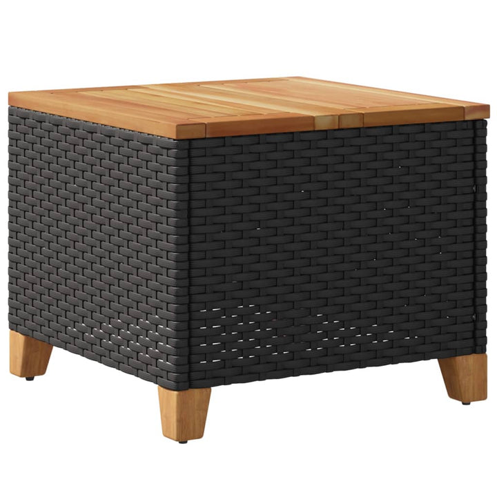 Trädgårdsbord 45X45X37 Cm Konstrotting Akaciaträ