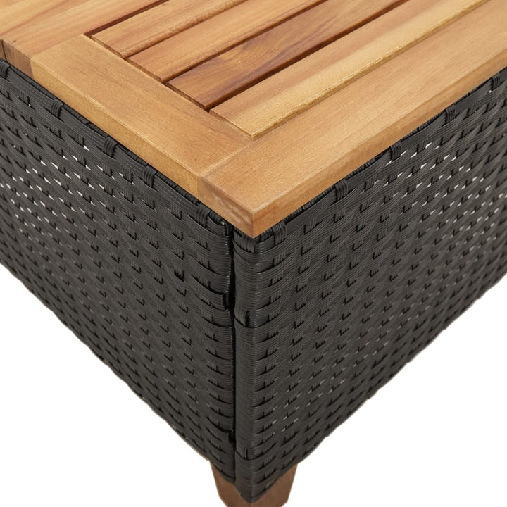 Trädgårdsbord 45X45X37 Cm Konstrotting Akaciaträ