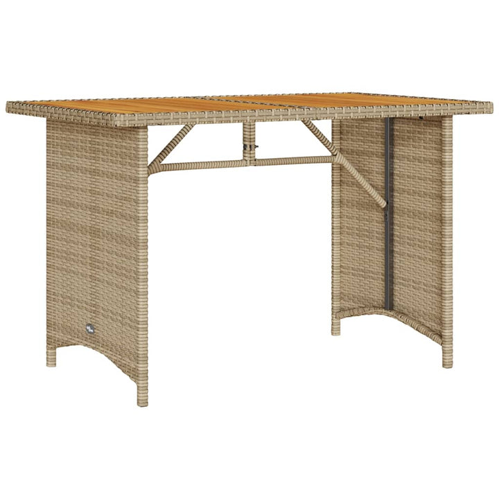 Matgrupp För Dgården Med Dynor 2 Delar Beige Konstrotting