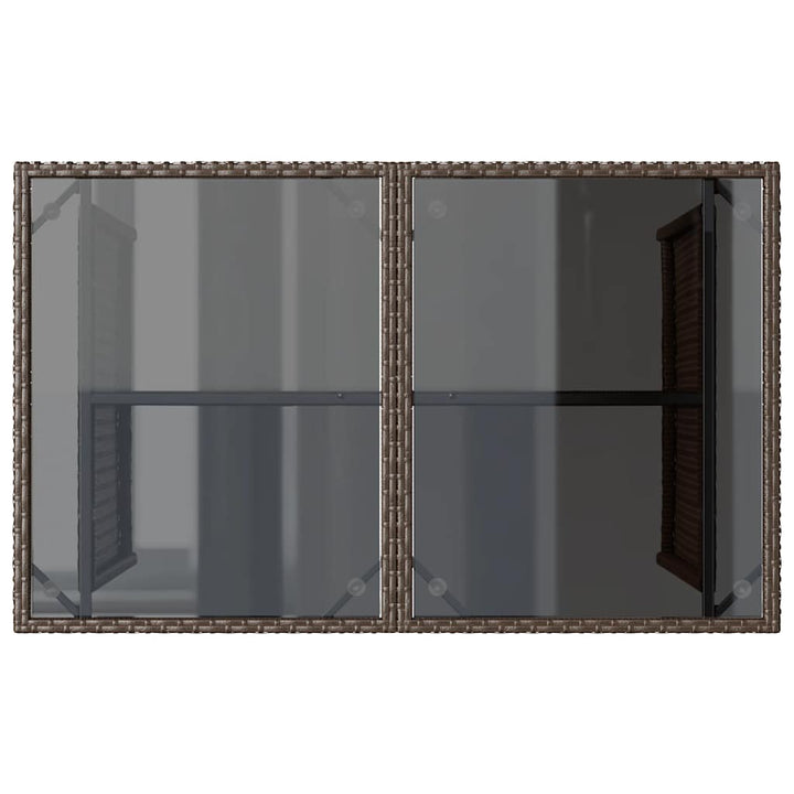 Trädgårdsbord Med Skiva 110X68X70 Cm Konstrotting