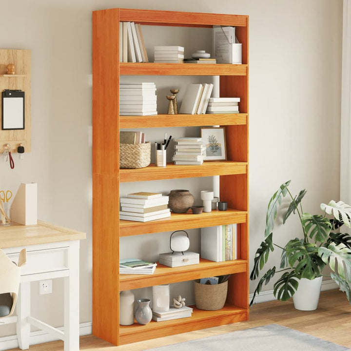 Bokhylla/Rumsavdelare 40X30X135,5 Cm Massiv Furu