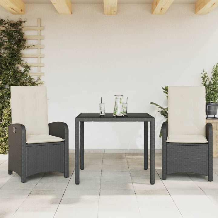 Matgrupp För Trädgården Med Dynor 3 Delar Konstrotting