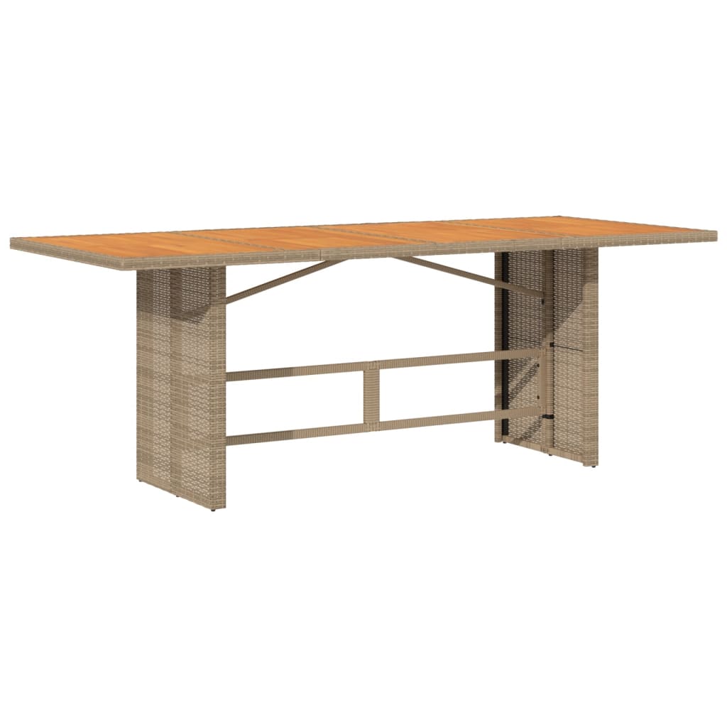 Matgrupp För Trädgården Med Dynor 9 Delar Beige Konstrotting