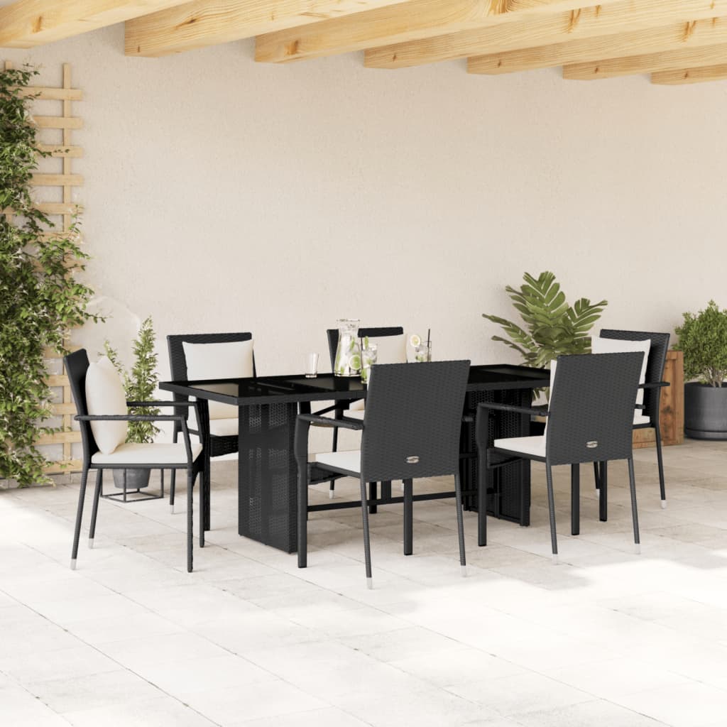 Matgrupp För Trädgården Med Dynor 9 Delar Konstrotting