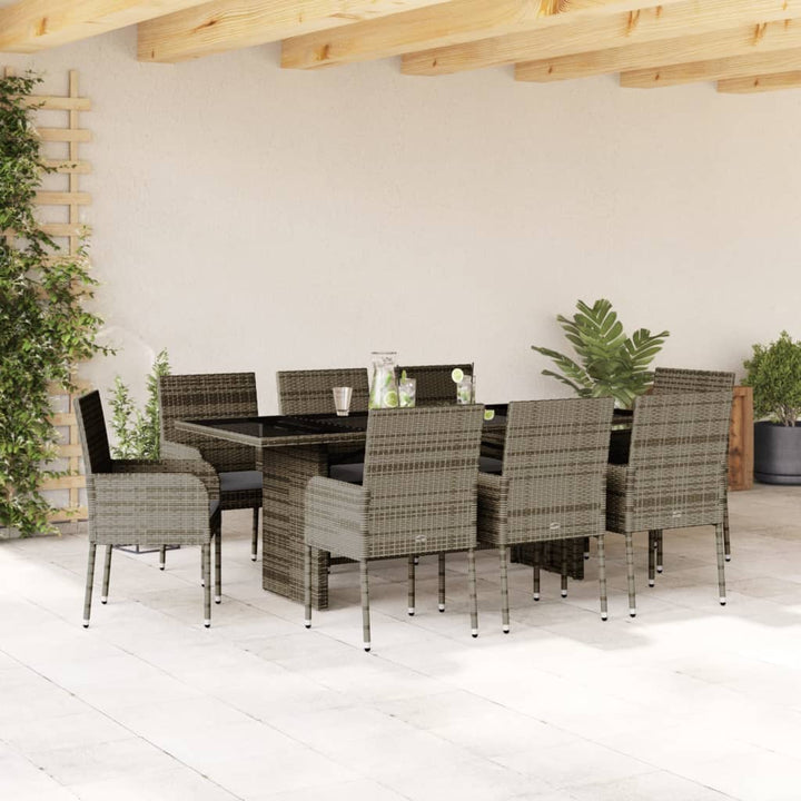 Matgrupp För Trädgården Med Dynor 7 Delar Konstrotting
