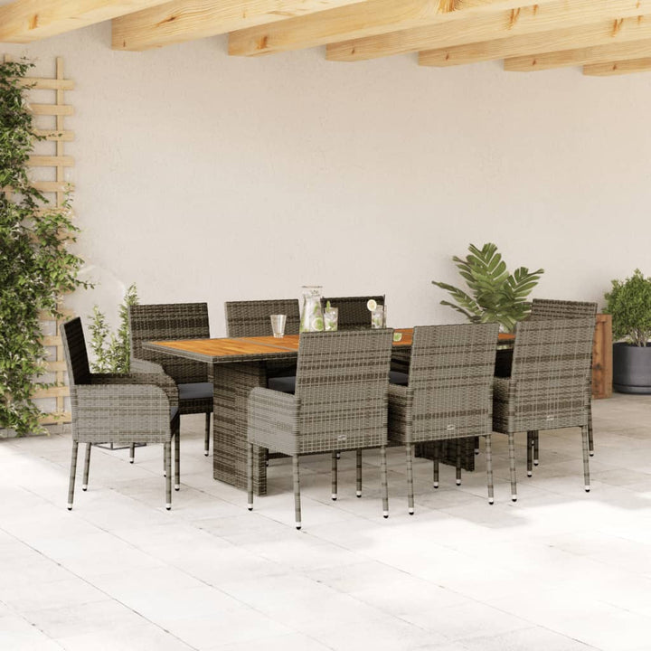 Matgrupp För Trädgården Med Dynor 7 Delar Konstrotting