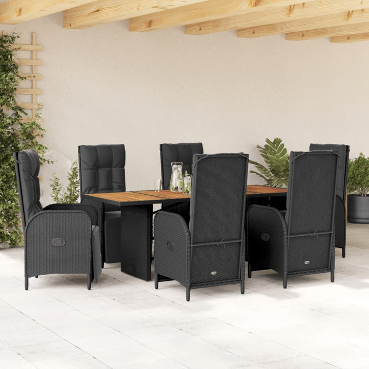Matgrupp För Trädgården Med Dynor 7 Delar Konstrotting