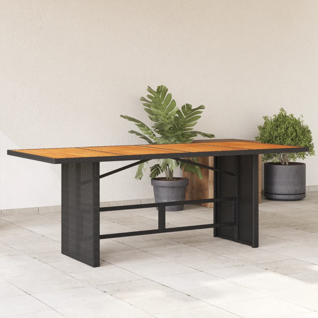 Trädgårdsbord Med Skiva 190X80X75 Cm Konstrotting