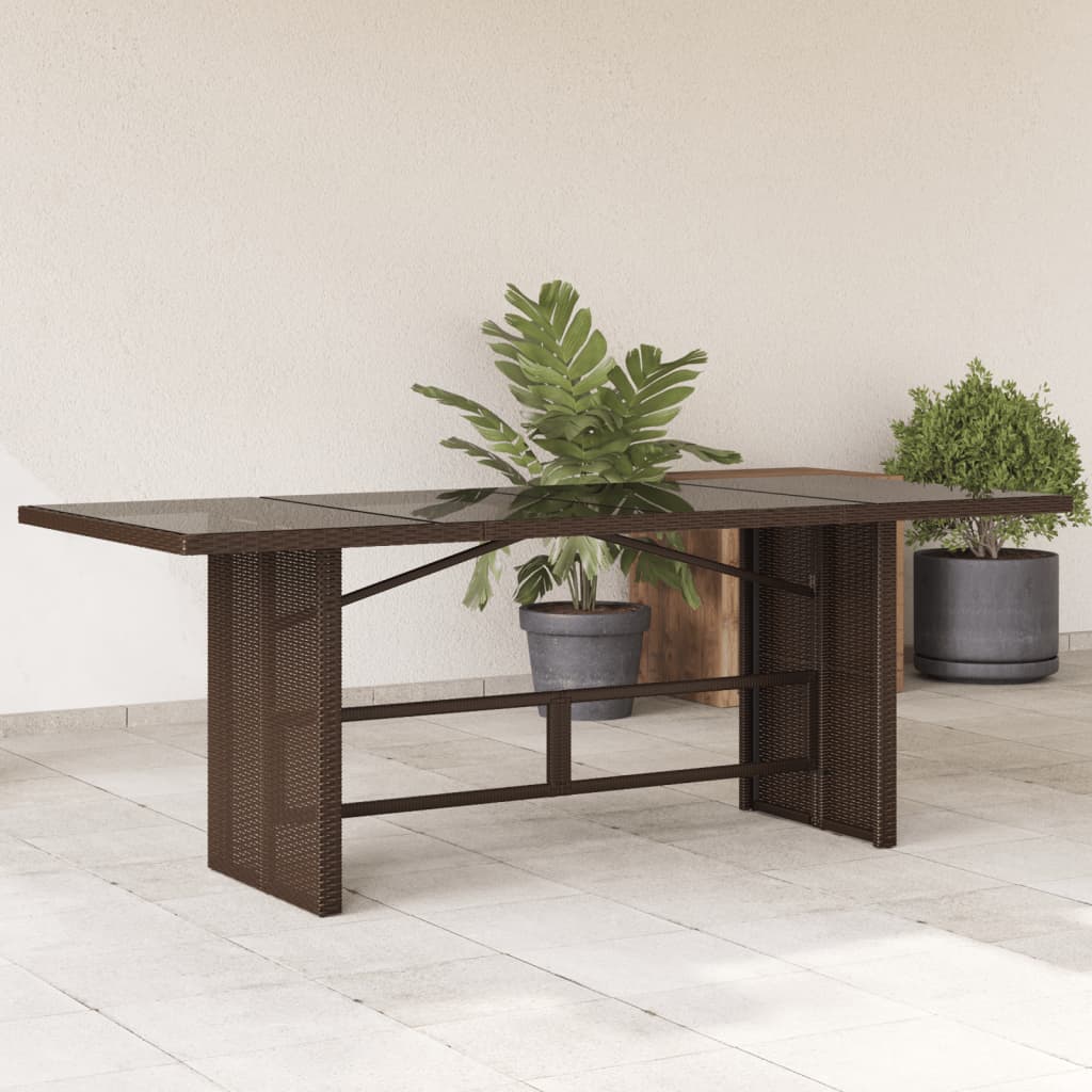 Trädgårdsbord Med Skiva 190X80X75 Cm Konstrotting