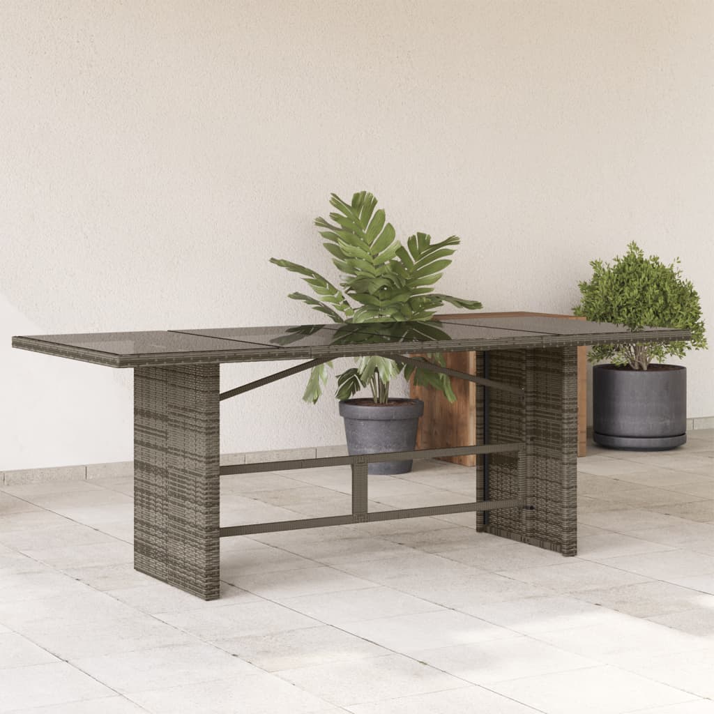 Trädgårdsbord Med Skiva 190X80X75 Cm Konstrotting