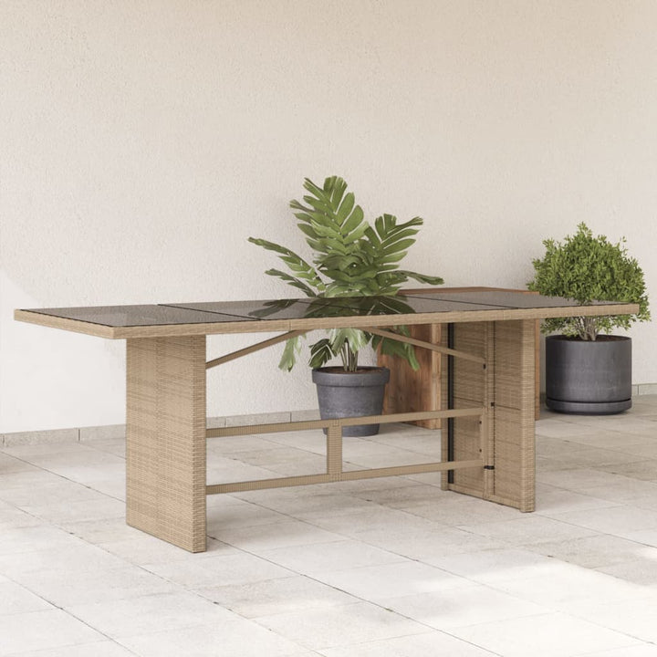 Trädgårdsbord Med Skiva 190X80X75 Cm Konstrotting