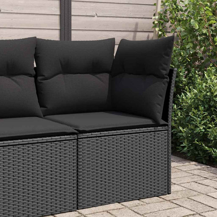 Trädgårdssoffa 4-Sits Med Dynor Konstrotting Beige