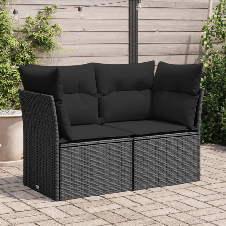 Trädgårdssoffa 4-Sits Med Dynor Konstrotting Beige