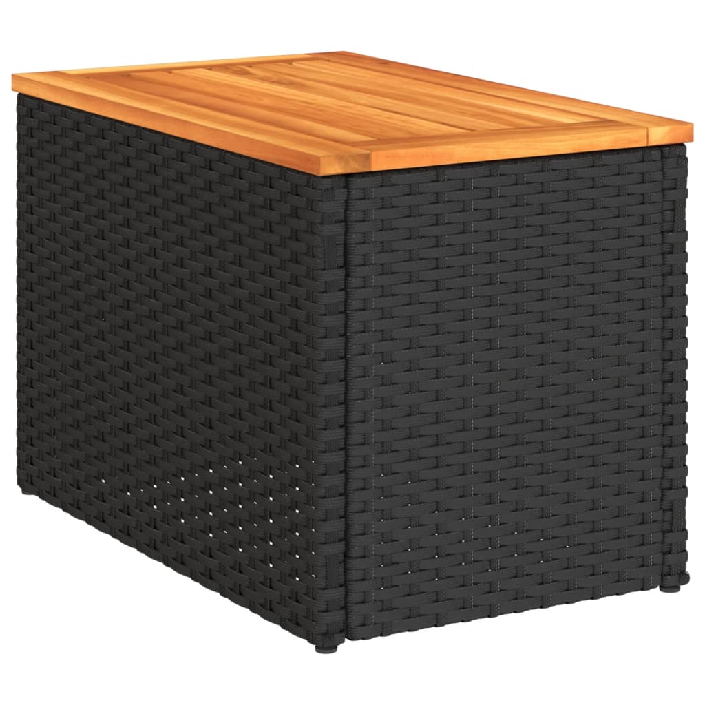 Trädgårdsbord 2 St 55X34X37Cm Konstrotting Massivt Trä