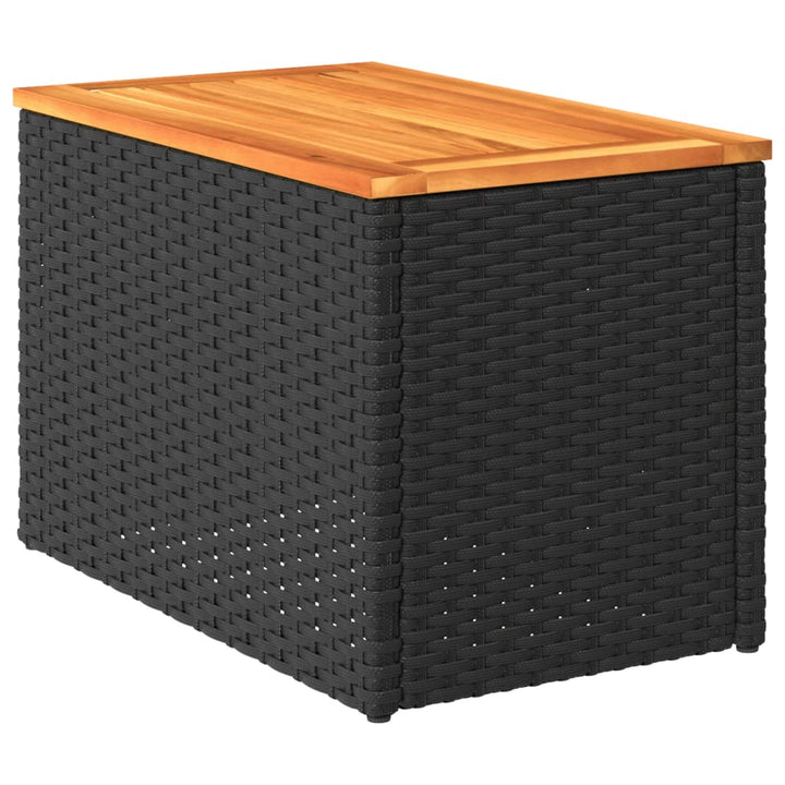 Trädgårdsbord 2 St 55X34X37Cm Konstrotting Massivt Trä