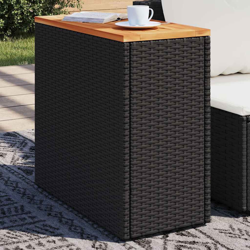 Trädgårdsbord Med Träskiva 58X27,5X55 Cm Konstrotting