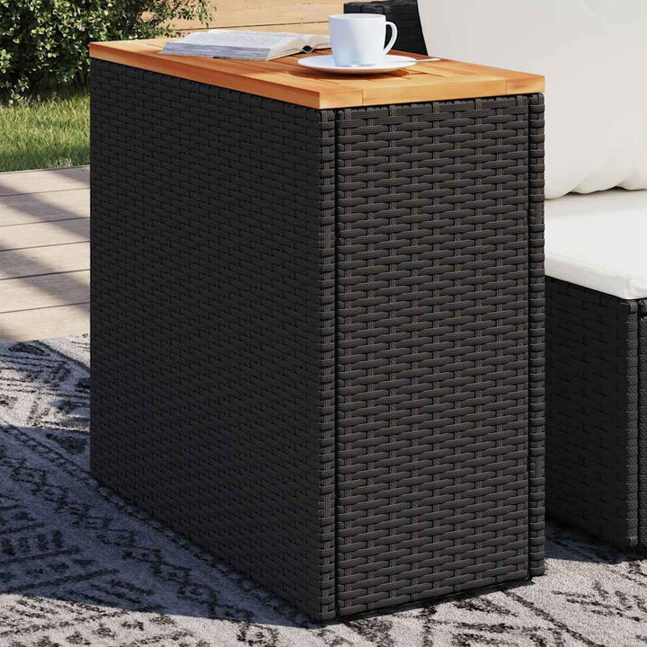 Trädgårdsbord Med Träskiva 58X27,5X55 Cm Konstrotting