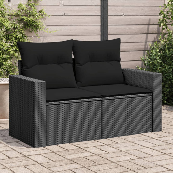 Trädgårdssoffa 2-Sits Med Dynor Konstrotting Beige