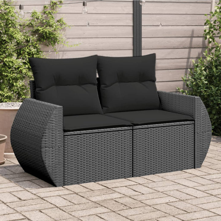 Trädgårdssoffa 2-Sits Med Dynor Konstrotting Beige
