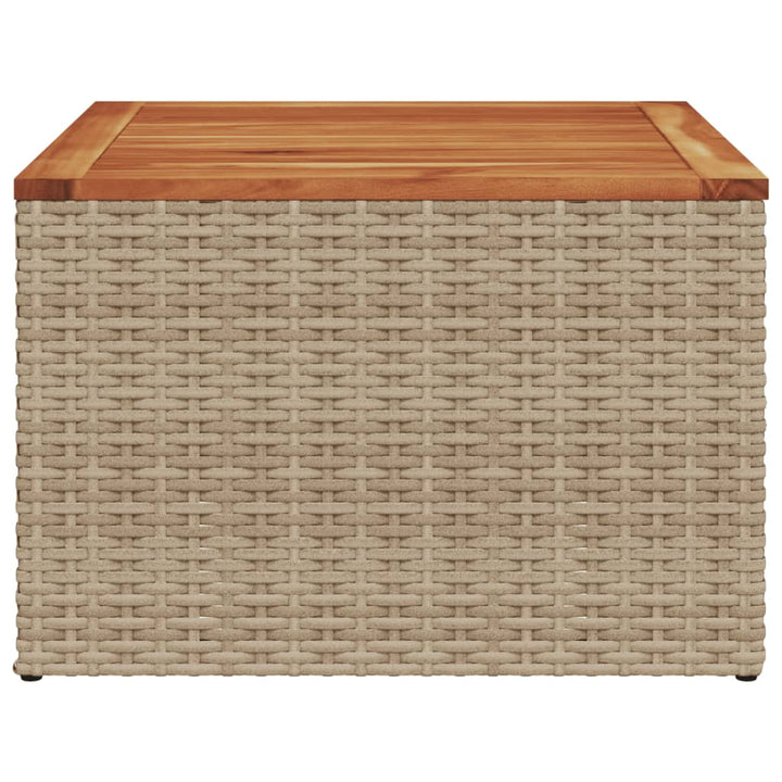 Dgårdsbord 55X55X37 Cm Konstrotting Och Akacia