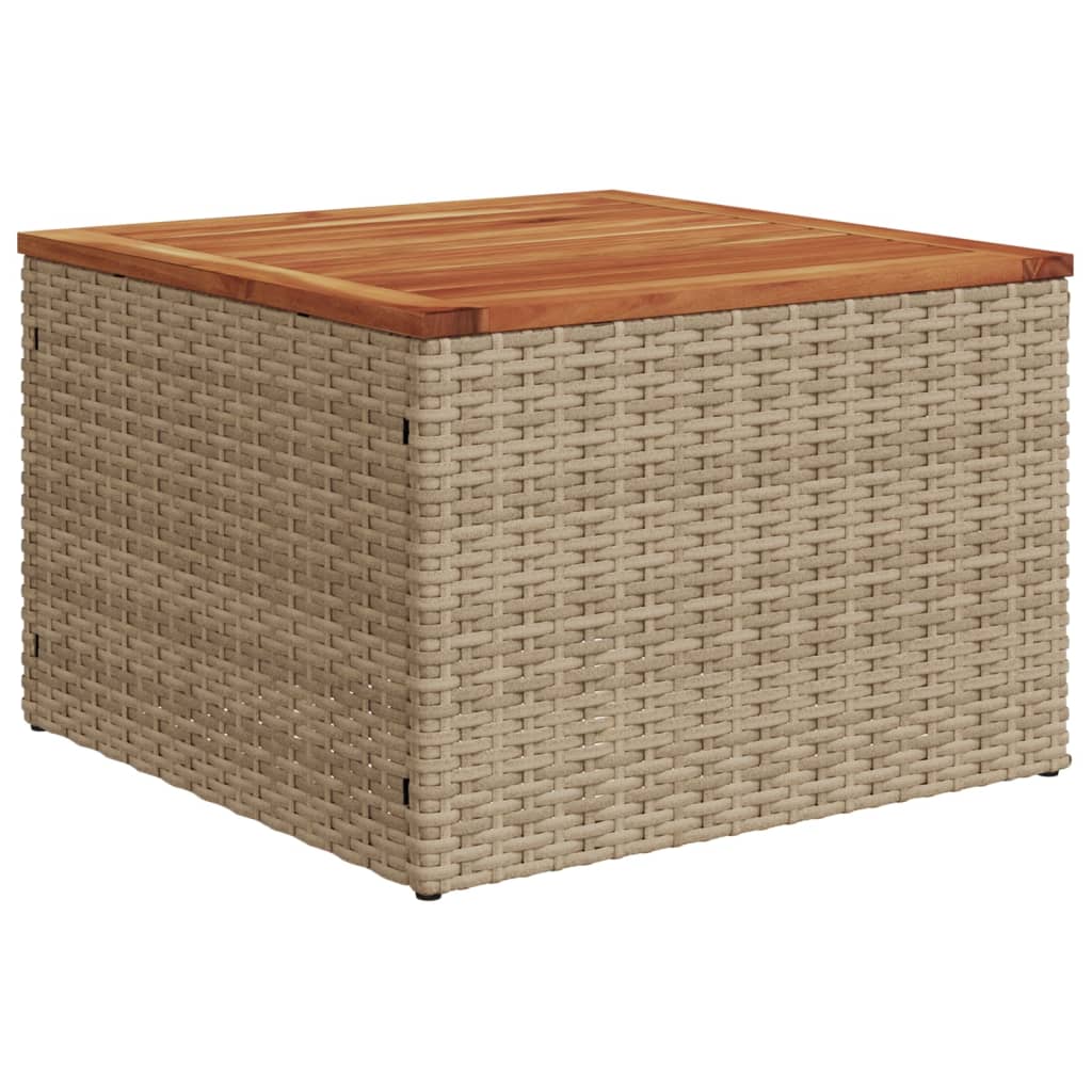 Dgårdsbord 55X55X37 Cm Konstrotting Och Akacia