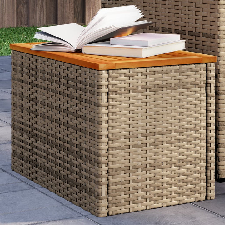 Trädgårdsbord 2 St 55X34X37Cm Konstrotting Massivt Trä
