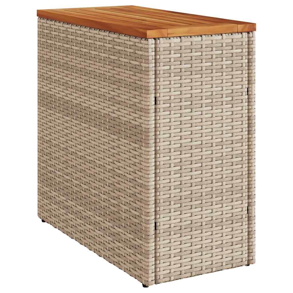 Trädgårdsbord Med Träskiva 58X27,5X55 Cm Konstrotting
