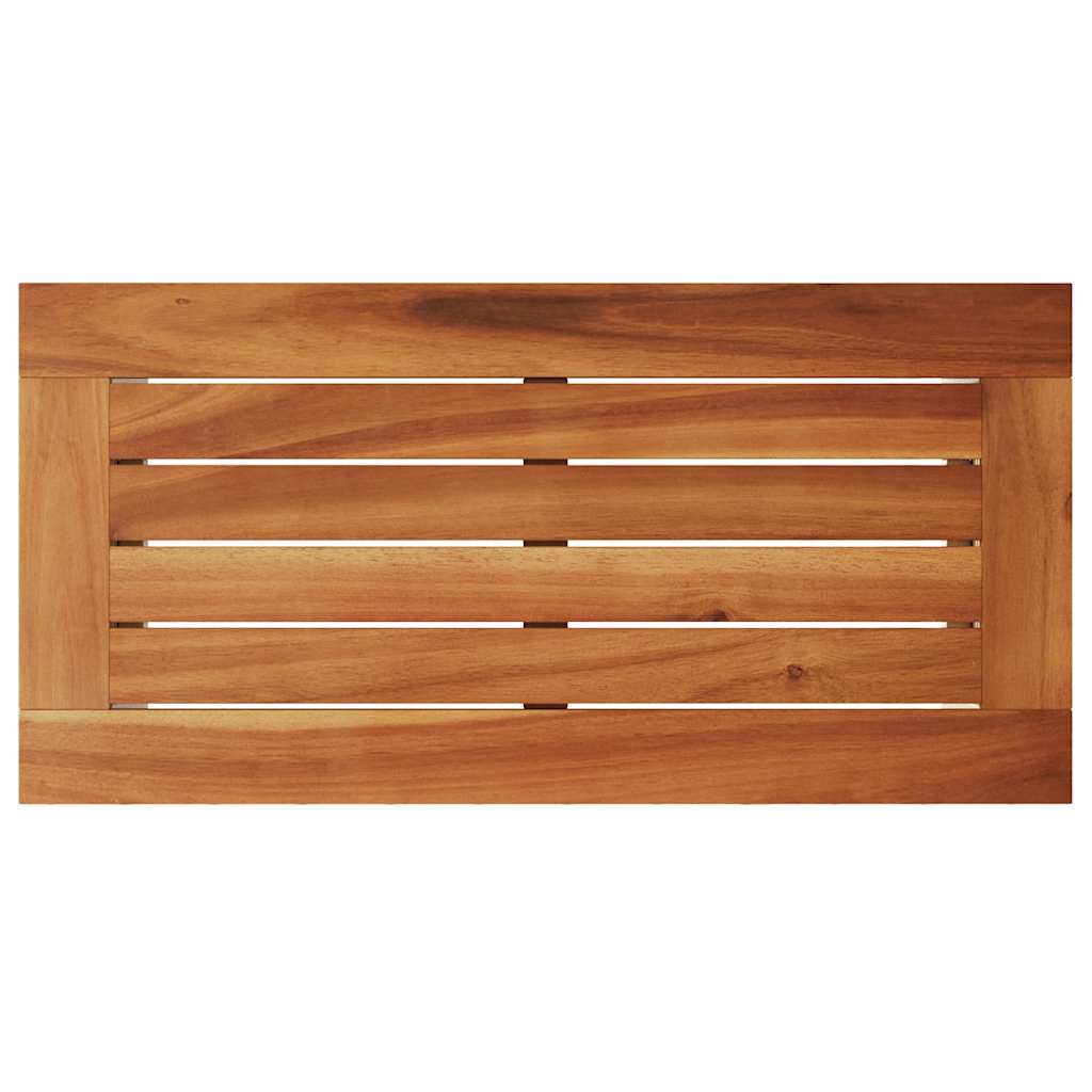 Trädgårdsbord Med Träskiva 58X27,5X55 Cm Konstrotting