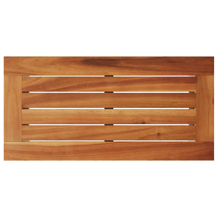 Trädgårdsbord Med Träskiva 58X27,5X55 Cm Konstrotting
