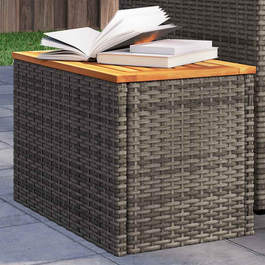 Trädgårdsbord 2 St 55X34X37Cm Konstrotting Massivt Trä