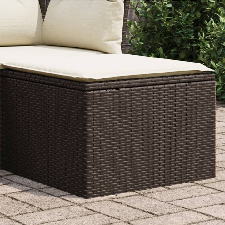 Trädgårdspall Med Dyna Beige 55X55X37 Cm Konstrotting