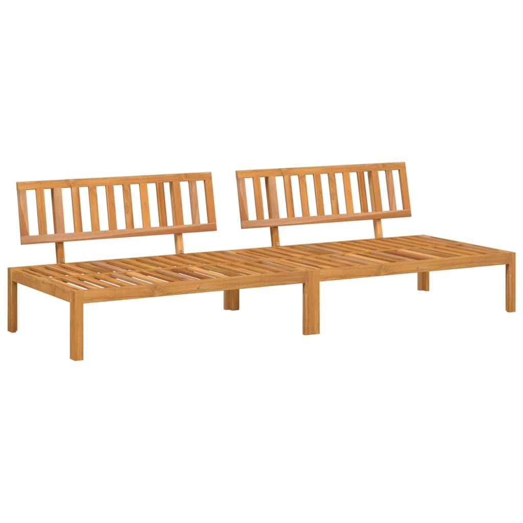 Pallsoffor Mittensektion 2 St Massivt Akaciaträ