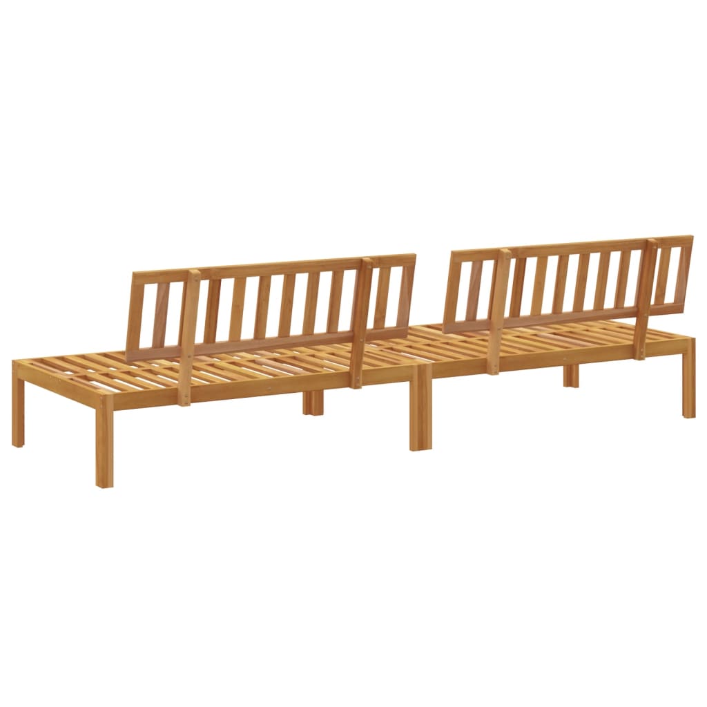 Pallsoffor Mittensektion 2 St Massivt Akaciaträ