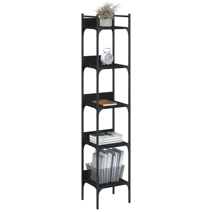 Bokhylla 5 Hyllplan 35X30X Konstruerat Trä