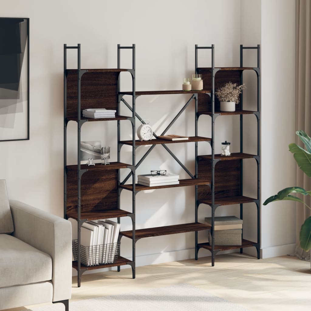 Bokhylla 155,5X24X166,5 Cm Konstruerat Trä
