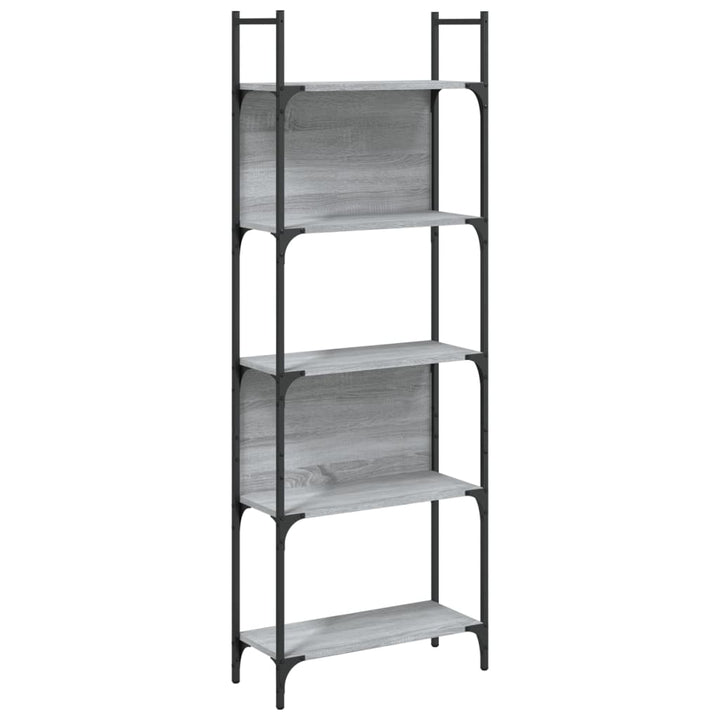 Bokhylla 5 Hyllplan 60,5X24X166,5 Cm Konstruerat Trä