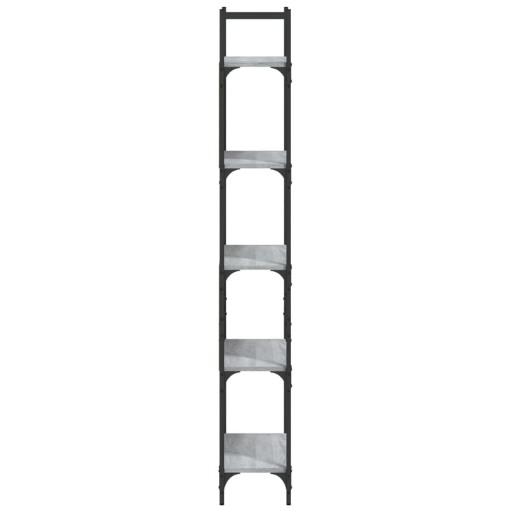 Bokhylla 5 Hyllplan 60,5X24X166,5 Cm Konstruerat Trä