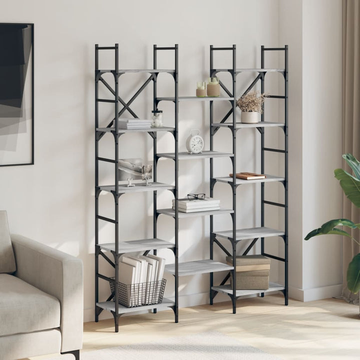 Bokhylla 127,5X28,5X172,5 Cm Konstruerat Trä
