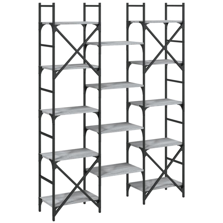 Bokhylla 127,5X28,5X172,5 Cm Konstruerat Trä